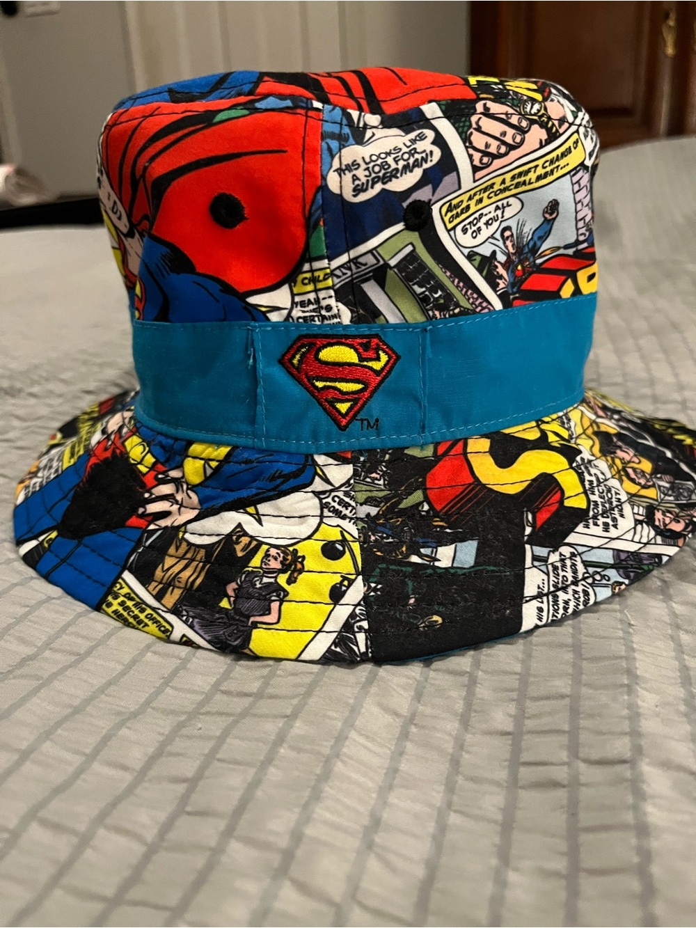 DC Comics Superman Comic Print Youth Bucket Hat